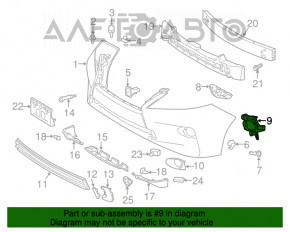 Кронштейн ПТФ лівий Lexus RX350 RX450h 13-15 рест