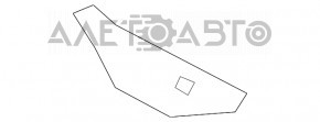 Кріплення переднього бампера праве Lexus RX350 RX450h 10-12 дорест, тріщина в креп