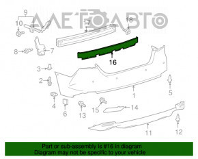 Абсорбер заднього бампера Toyota Camry v70 18- L\LE\XLE