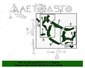 Телевізор панель радіатора Lexus RX300 RX330 RX350 RX400h 04-09