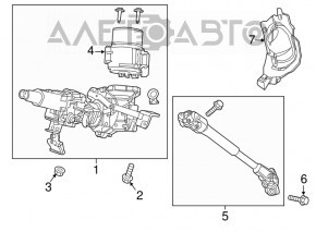 Рулевой карданчик Honda HR-V 16-22