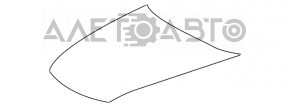Капот голый Lexus LS460 LS600h 07-12 черный 212