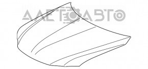 Капот голый Lexus CT200h 11-17 черный 212