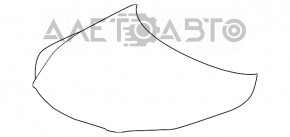 Капот голый Lexus RX350 RX450h 16-22 алюм новый TW неоригинал