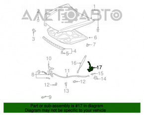 Петля капота правая Toyota Camry v30 2.4