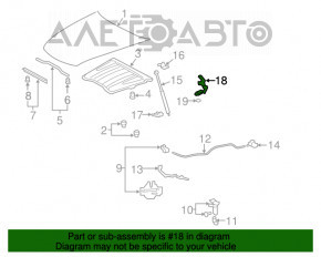 Петля капота правая Lexus LS460 LS600h 07-12 OEM