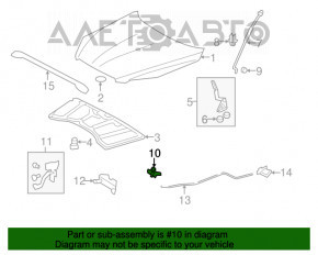 Замок капота Toyota Rav4 06-12