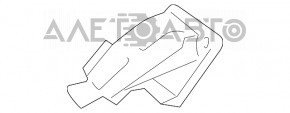 Ручка открывания замка капота салонная Lexus ES300h ES350 13-18 черн, затерта
