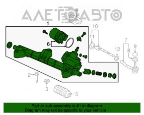 Рейка рулевая Honda Accord 13-17
