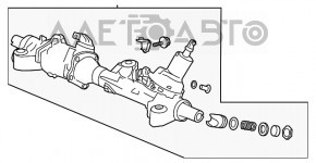 Корпус рейки рулевой правый Honda Accord 13-15 hybrid