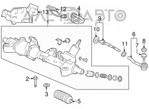 Рейка рульова Honda Accord 13-15 hybrid