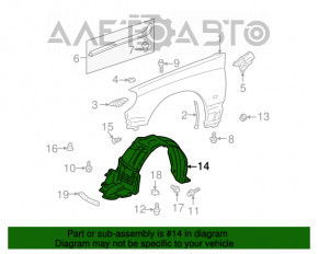 Підкрилок передній правий Lexus IS200 IS300 99-05