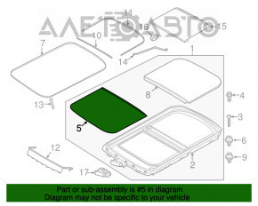 Скло люка перед Mini Cooper Countryman R60 10-16