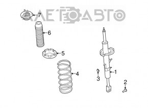 Опора амортизатора передняя левая Nissan 350z