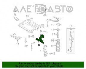 Рычаг нижний передний правый Infiniti G25 G35 G37 4d 06-14 RWD