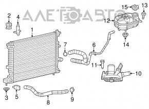 Радиатор охлаждения вода Dodge Dart 13-16 2.0 2.4