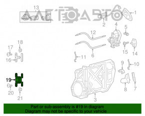 Петля двері нижня зад прав Jeep Grand Cherokee WK2 11-21