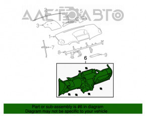 Торпедо передня панель без AIRBAG Toyota Yaris 06-10