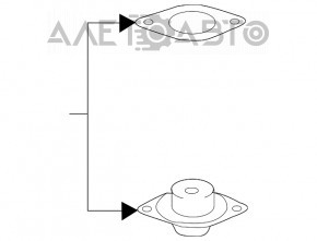 Опора амортизатора задняя правая Nissan Altima 13-18