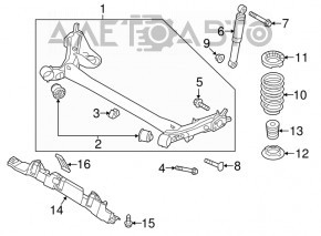 Пружина зад лев Hyundai Veloster 12-17