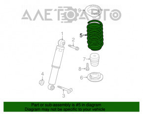 Пружина для лівого Kia Forte 4d 14-18