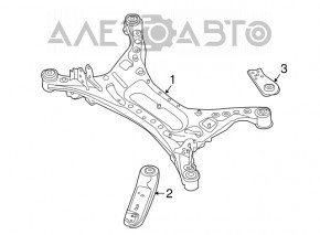 Подрамник задний Nissan Maxima A36 16-