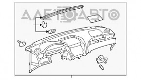 Торпедо передня панель без AIRBAG Toyota Solara 2.4 04-08
