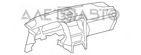 Торпедо передняя панель без AIRBAG Lexus LS460 LS600h 07-12 черн, под перетяжку