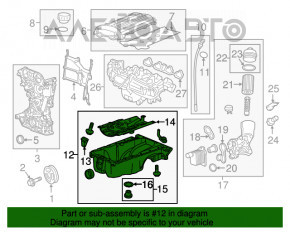 Піддон масляний Buick Encore 13-