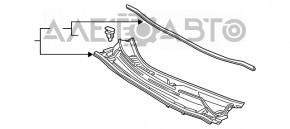 Решетка дворников пластик Lexus CT200h 11-17 сломаны крепления