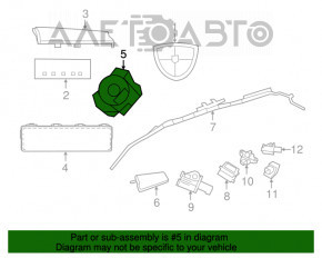 Шлейф керма Dodge Grand Caravan 11-20 з підігрівом керма