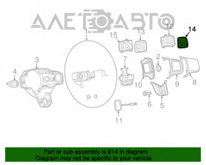 Кнопки управления на руле Dodge Dart 13-16