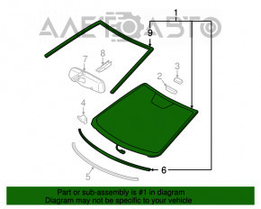 Лобове скло Toyota Camry v40 usa