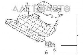 Защита двигателя Subaru Forester 19- SK новый OEM оригинал