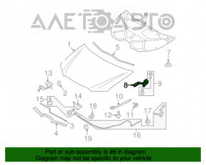 Петля капота права Subaru b10 Tribeca