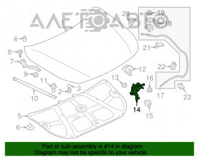 Замок капота Subaru Legacy 15-19