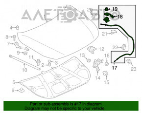 Трос открытия замка капота Subaru Legacy 15-19