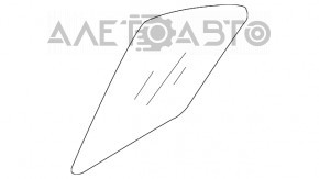 Скло дверей трикутник з ущільнювачем заднє праве Mitsubishi Eclipse Cross 18-