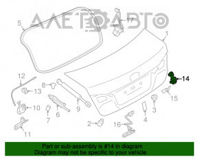 Личинка замка крышки багажника Subaru Legacy 15-19