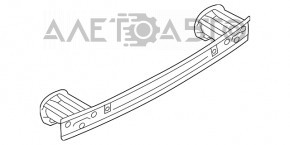 Усилитель заднего бампера Subaru XV Crosstrek 13-17 без фаркопа новый OEM оригинал
