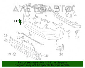 Заглушка буксир крюка переднего бампера Subaru XV Crosstrek 13-17