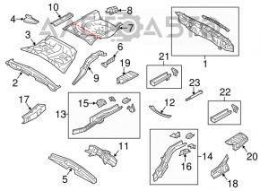 Буксировочный крюк Subaru XV Crosstrek 13-17 новый OEM оригинал