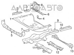 Корыто багажника Toyota Rav4 13-18