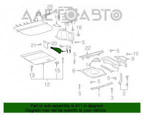 Кришка кишені багажника прав Lexus RX300 98-03 бежева