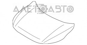 Капот голый Mitsubishi Eclipse Cross 18- графит U17