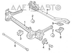 Балка задняя VW Jetta 11-13 USA