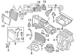 Мотор вентилятор печки VW Beetle 12-19