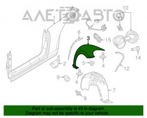 Крило заднє ліве VW Beetle 12-