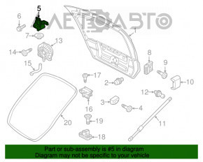 Петля двери багажника левая VW Beetle 12-19