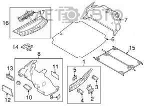 Обшивка арки правая VW Jetta 11-18 USA черная